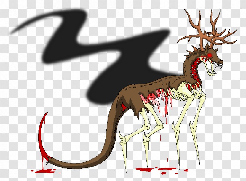 Reindeer Antler Demon Drawing - Deviantart Transparent PNG