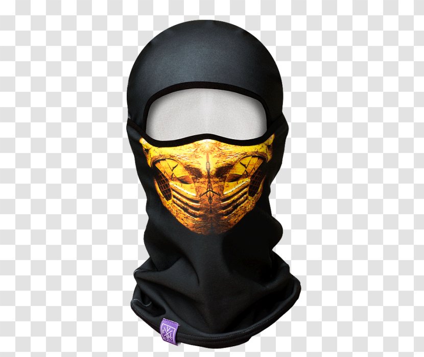 Scorpion Balaclava Mortal Kombat X Mask Kerchief - Neck Transparent PNG