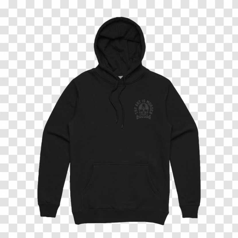 Hoodie T-shirt Sweater Black - Sleeve Transparent PNG