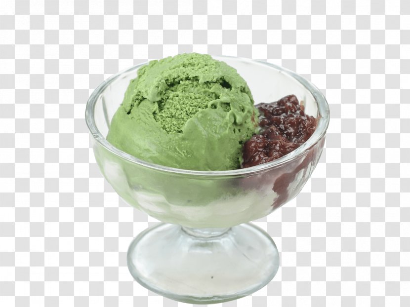 Green Tea Ice Cream Matcha - Food - Pistachios Transparent PNG