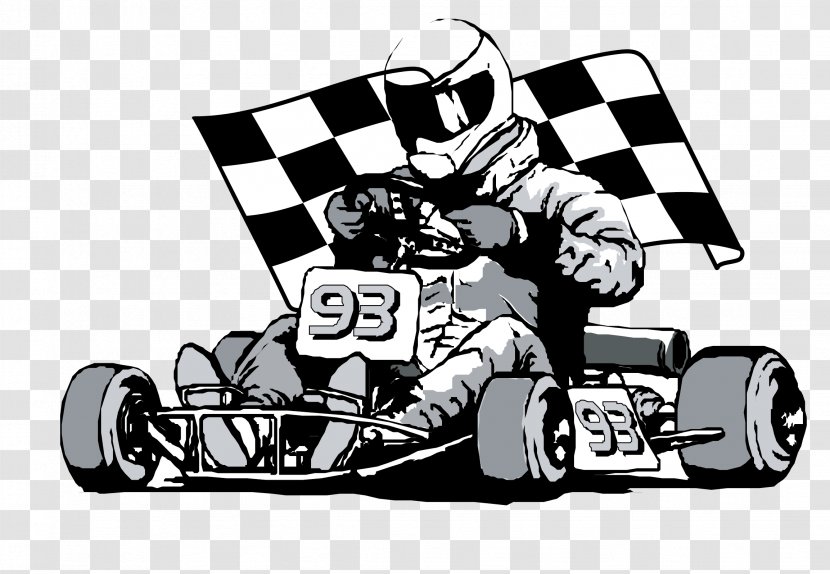 Kart Racing Flags Auto - Vector Flag Sketch Patterns Transparent PNG