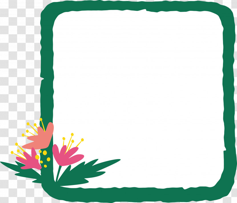 Flower Frame Transparent PNG
