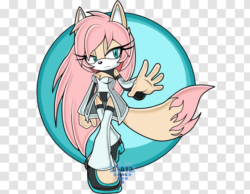 Sonic The Hedgehog Tails Knuckles Echidna Fennec Fox Character - Heart Transparent PNG