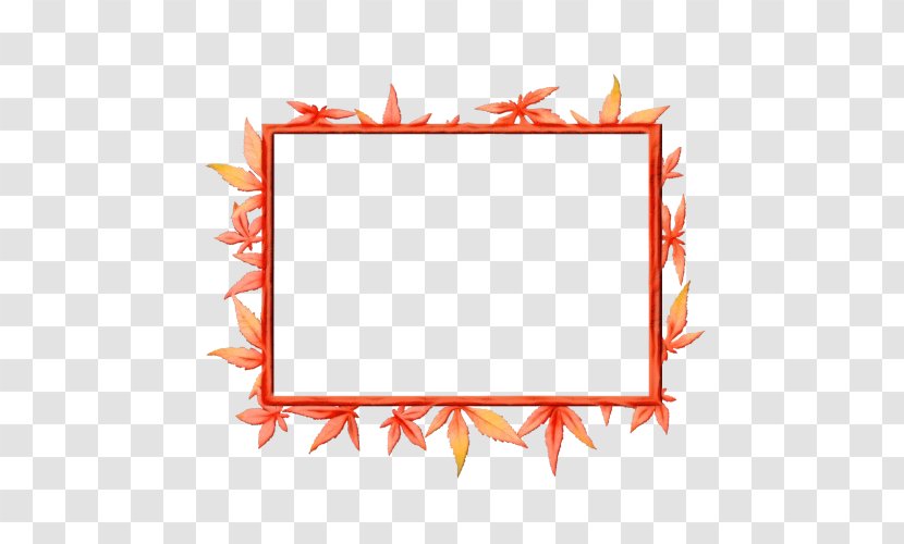 Watercolor Wreath Background - Wet Ink - Picture Frame Orange Transparent PNG