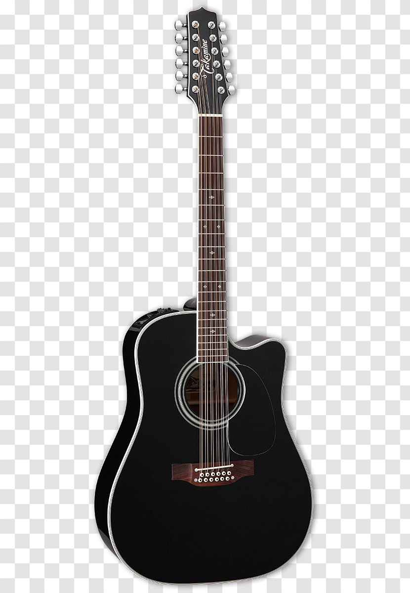 Dreadnought Takamine EF381SC Acoustic Guitar Acoustic-electric Twelve-string Cutaway - Electric - Music Quotes Transparent PNG