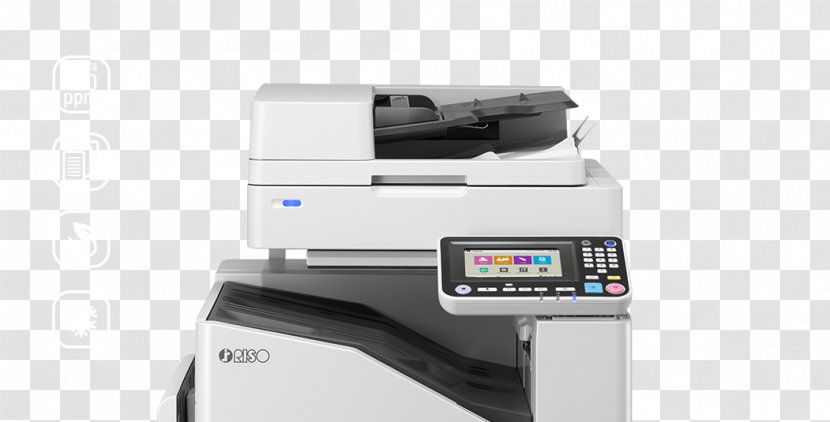 Risograph Digital Duplicator Inkjet Printing Printer - Laser Transparent PNG