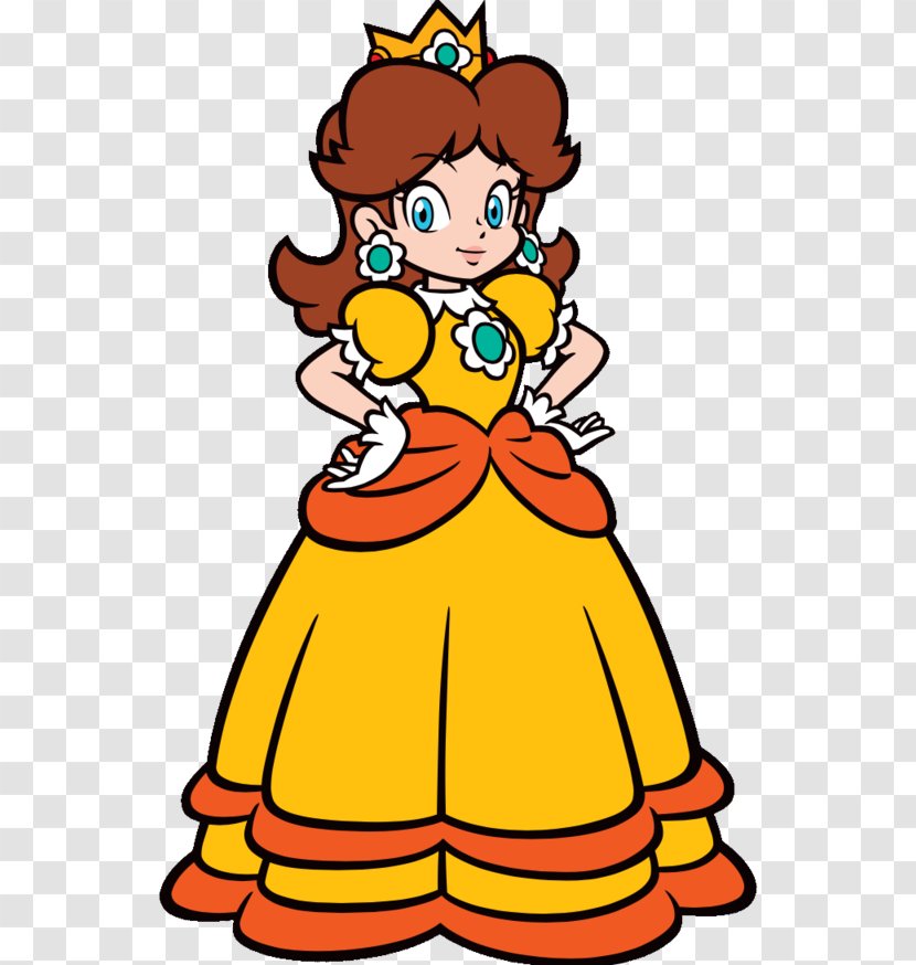 Princess Daisy Super Peach Mario Land - Yellow Transparent PNG