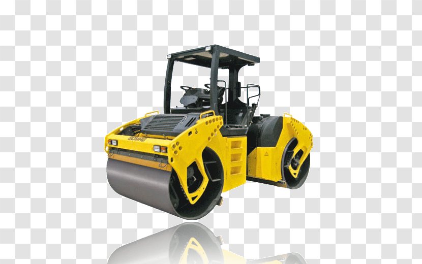Road Roller BOMAG Compactor Heavy Machinery Transparent PNG