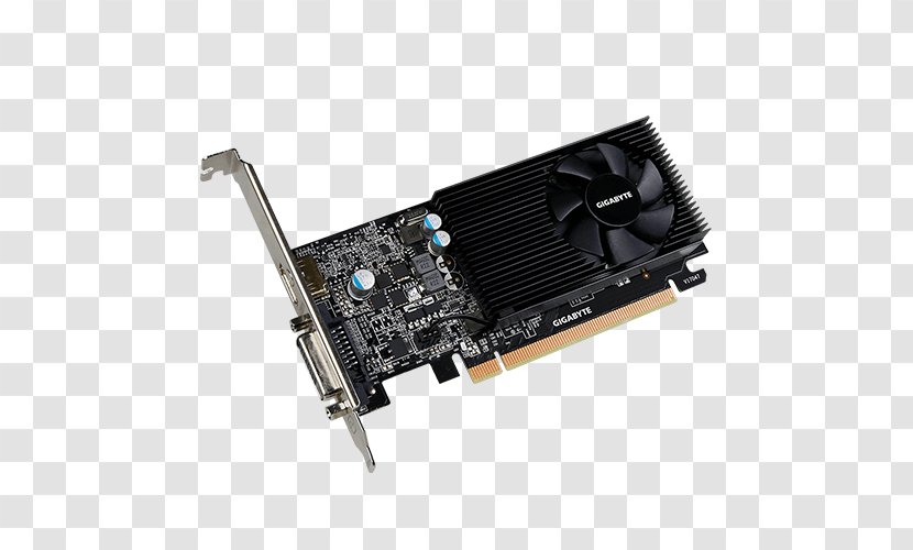 Graphics Cards & Video Adapters GDDR5 SDRAM Gigabyte Technology Processing Unit GV-N1030D4-2GL GeForce GT 1030 2GB Low-Profile Card - Pci Express - Nvidia Transparent PNG