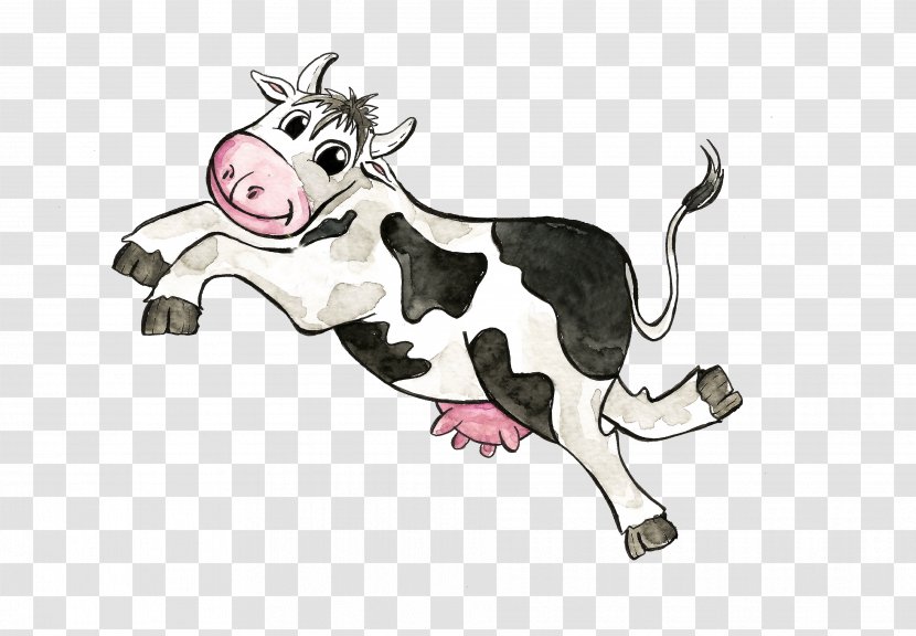 Cattle Illustration Watercolor Painting Clip Art Drawing - Animation Transparent PNG