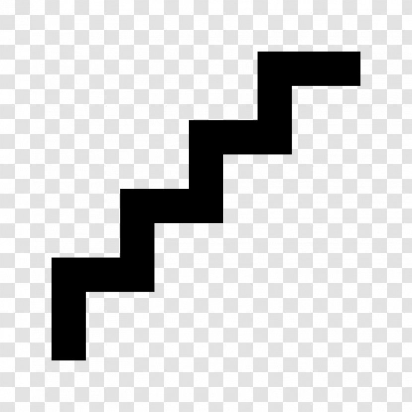 Stairs Information Sign Recycling Symbol - Black And White - Dynamic Color Lines Material Free Download Transparent PNG