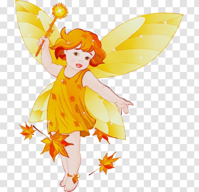 Fairy Wings Background - Costume Design Yellow Transparent PNG