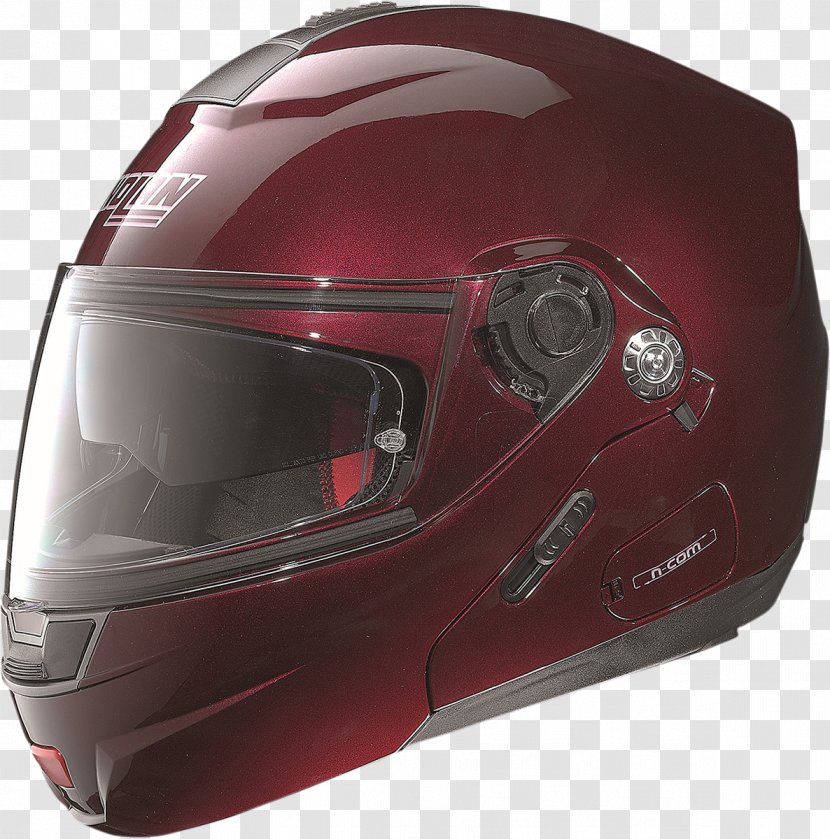 Bicycle Helmets Motorcycle Nolan AGV - Integraalhelm - Color Red Wine Transparent PNG