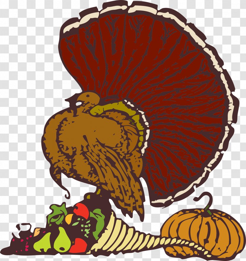 Thanksgiving Turkeys Free Clip Art - Cornucopia - Harvest Transparent PNG