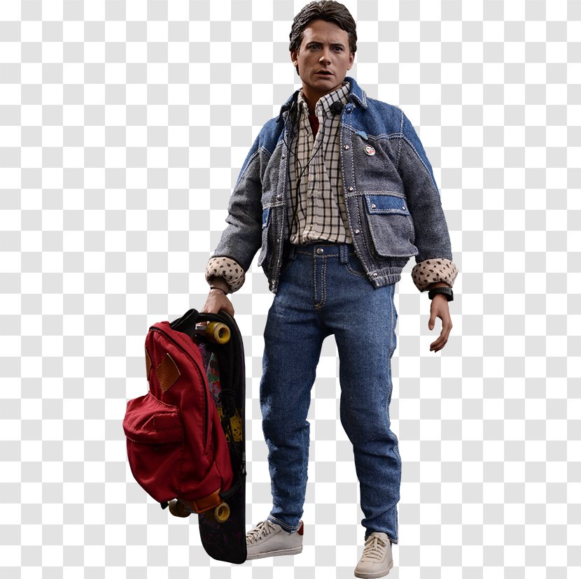 Michael J. Fox Marty McFly Back To The Future Dr. Emmett Brown DeLorean Time Machine - Delorean - Trousers Transparent PNG