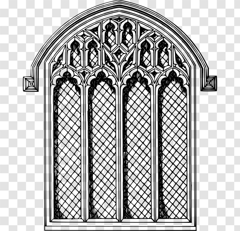 Church Window Stained Glass Drawing Clip Art - Symmetry Transparent PNG