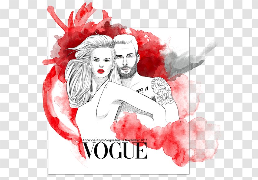 Graphic Design Fashion Illustration Poster Love - Watercolor - Adam Levine Transparent PNG