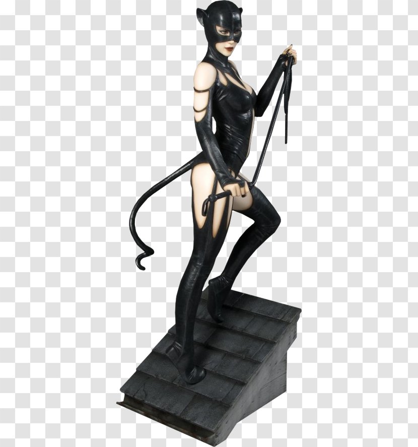 Catwoman Batman Harley Quinn Statue Figurine - Fantasy - Sideshow Transparent PNG