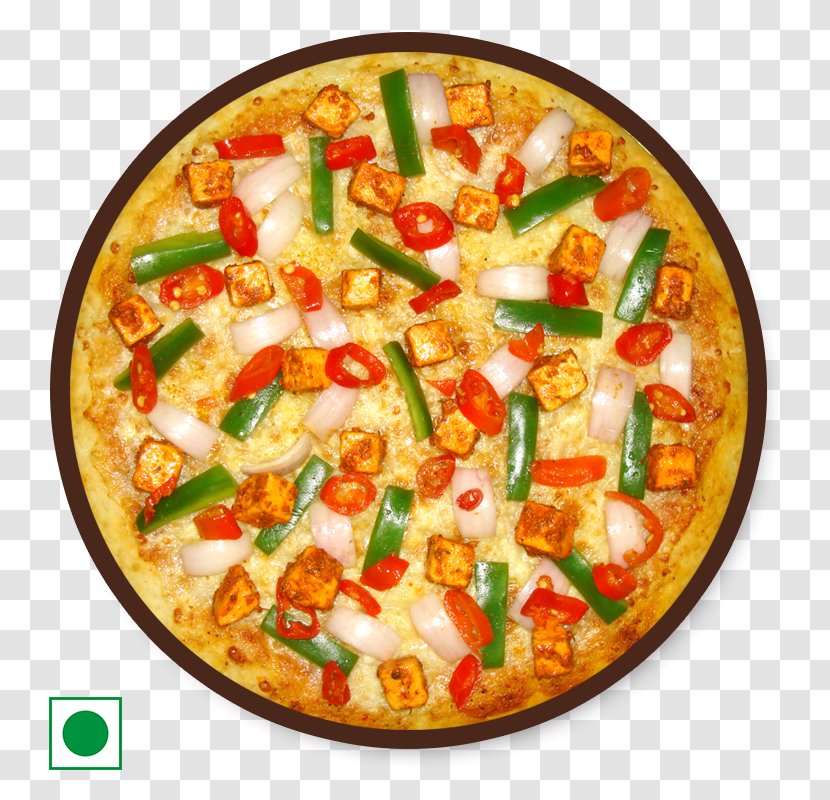Pizza Vegetarian Cuisine Paneer Tikka Tandoori Chicken - Onion Transparent PNG