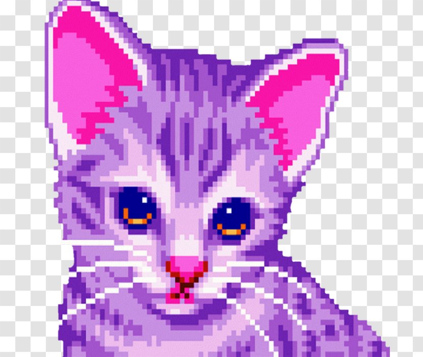 Cat Pixel Art Kitten - Carnivoran Transparent PNG