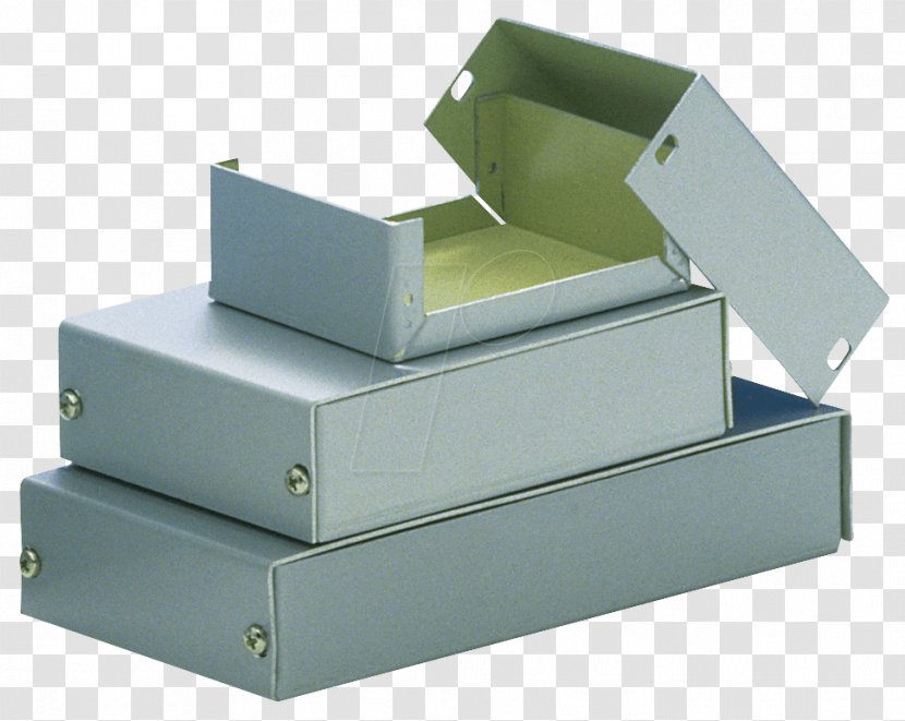 Electronics Box Aluminium Metal Housing - Silver - Frame Picture Material Transparent PNG