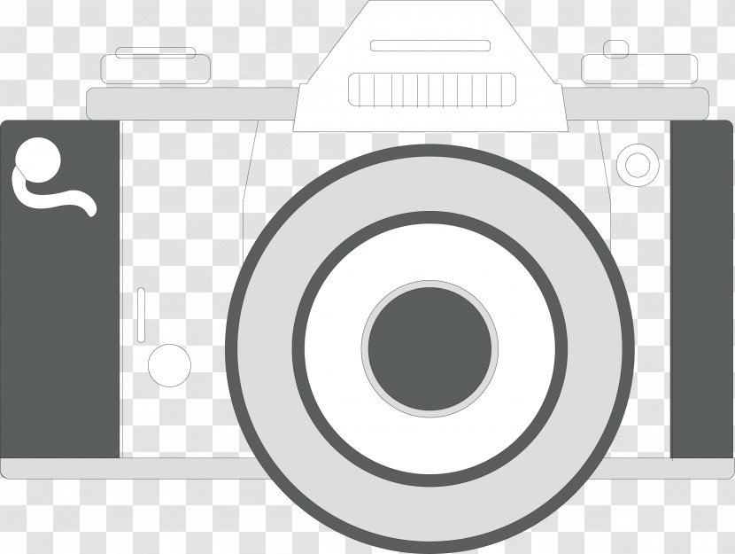 Black And White Camera - Photography - Vector Transparent PNG