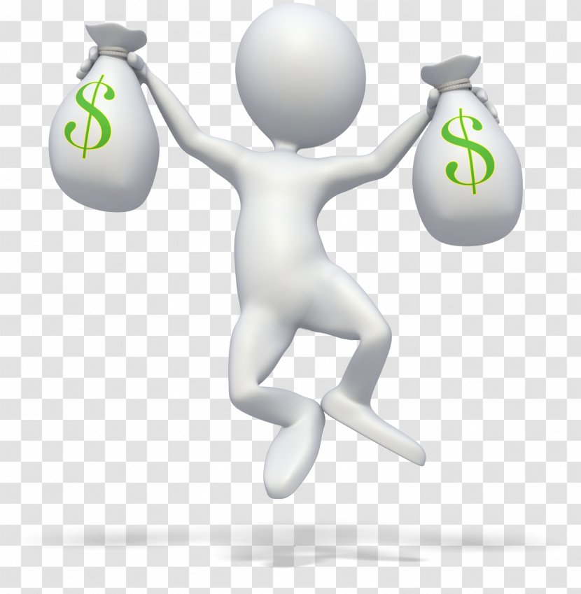 Money Stick Figure Finance Animation - Rate Of Return - Holding Transparent PNG