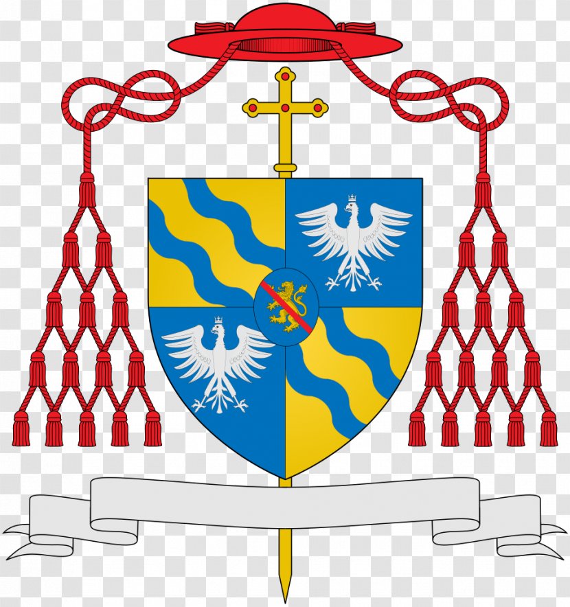 Cardinal Coat Of Arms Archbishop Galero - Jaime Sin - Artwork Transparent PNG
