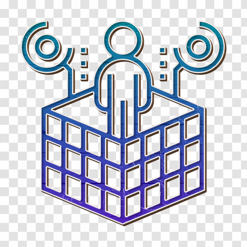 Virtual Reality Icon Modeling Icon Cube Icon Transparent PNG