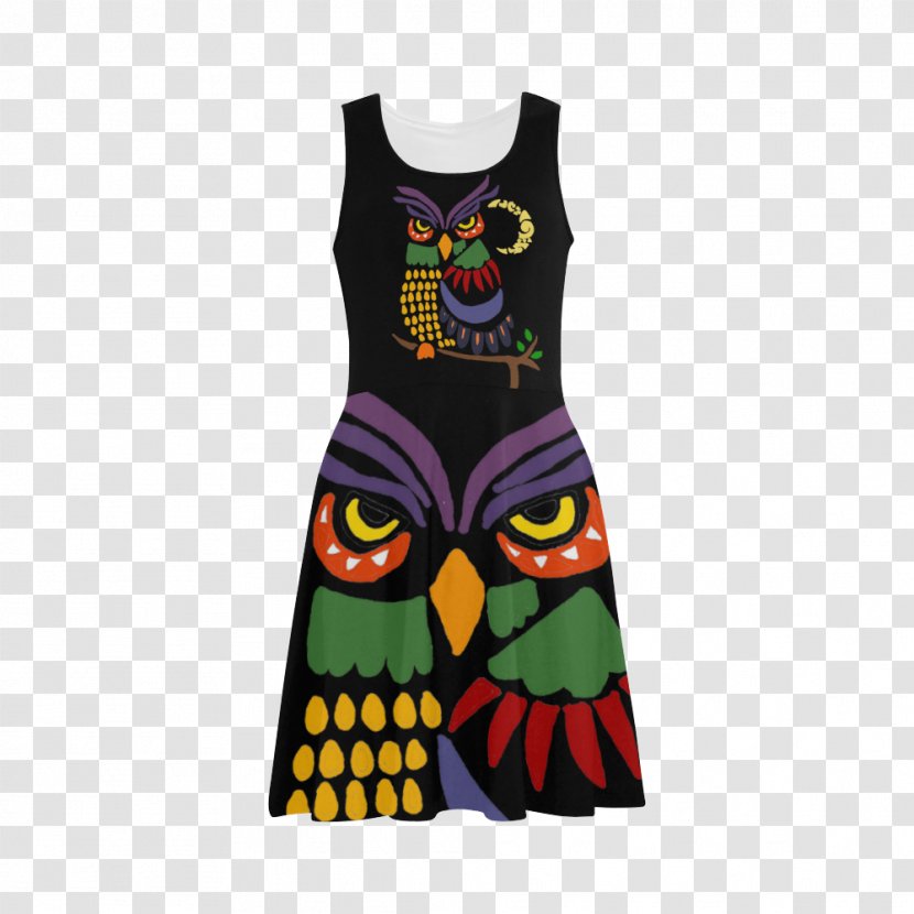 Owl T-shirt Clothing Gilets Dress - Frame - Moon Transparent PNG