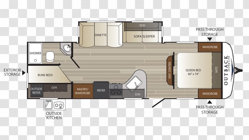2018 Subaru Outback Campervans Caravan Keystone RV Co Floor Plan - General Rv Center Inc Transparent PNG