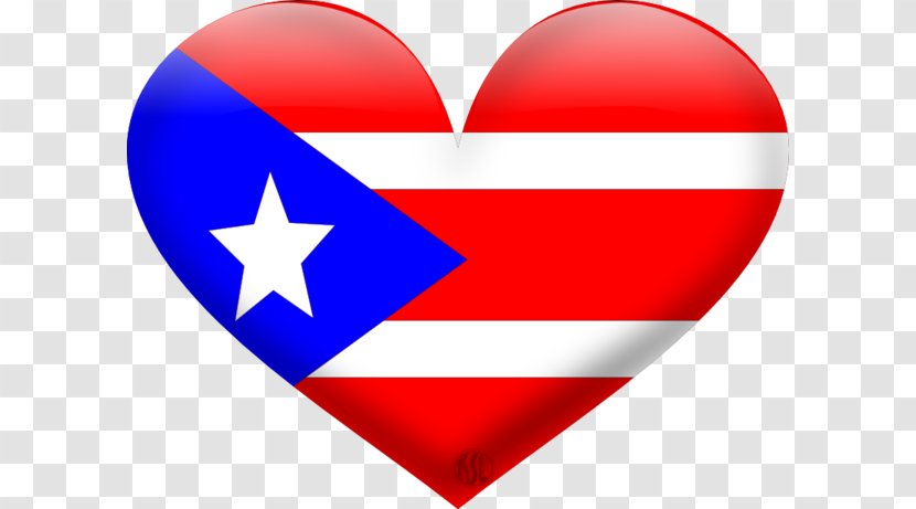 Flag Of Puerto Rico Heart Hurricane Maria - Love Transparent PNG