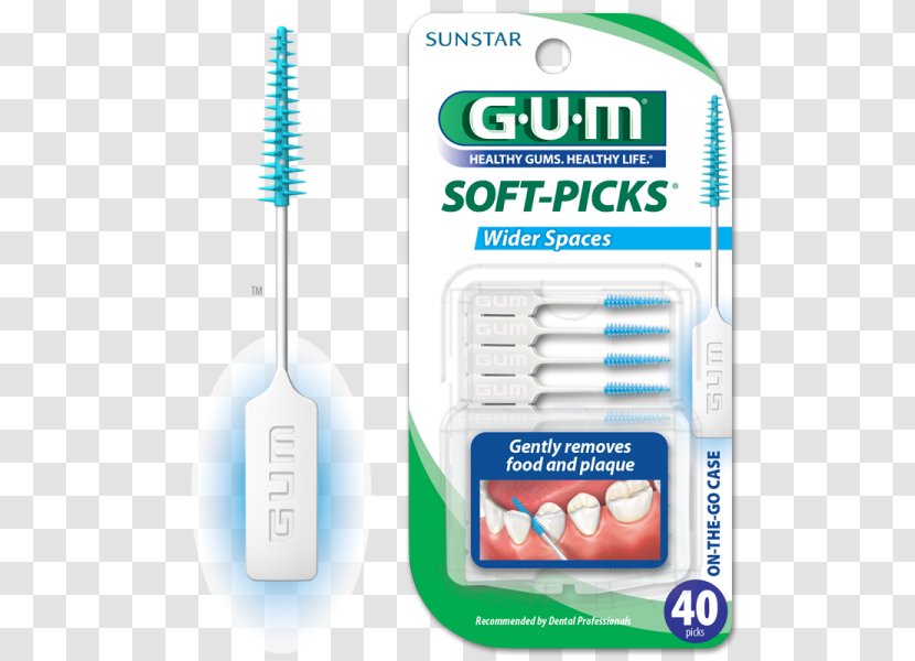 GUM Soft-Picks Gums Dental Floss Bubble Gum Plaque - Food - Flossing Transparent PNG