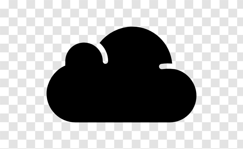 Cloud Computing Storage - Black And White Transparent PNG