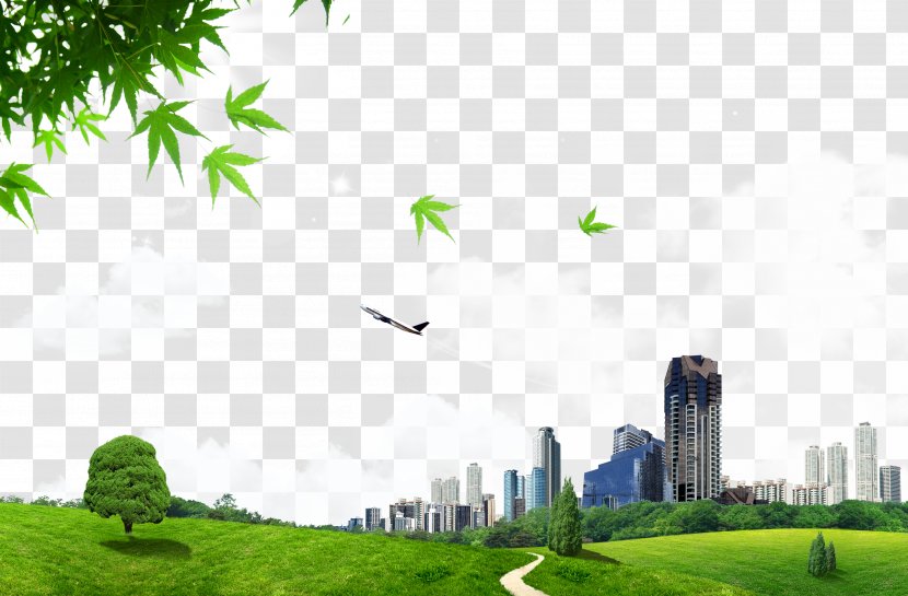 Blue Sky Grass Prime - Vecteur - Landscape Transparent PNG