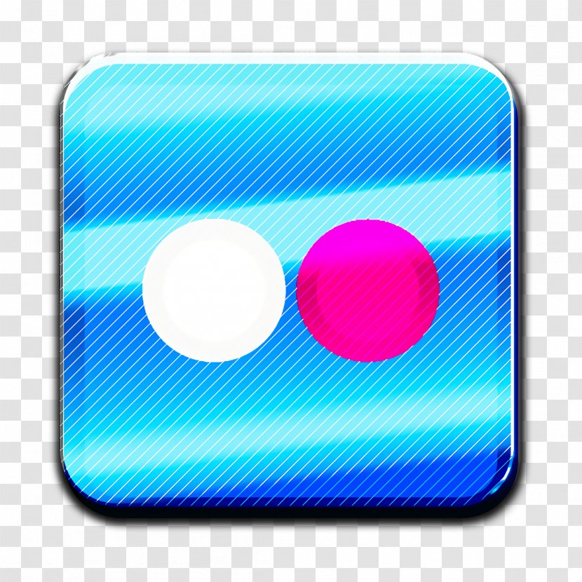 Flickr Icon - Electric Blue Azure Transparent PNG