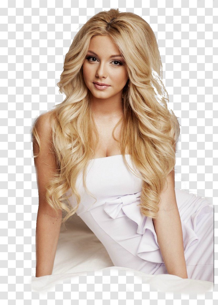 Long Hair Brown Hairstyle Blond - Artificial Integrations Transparent PNG