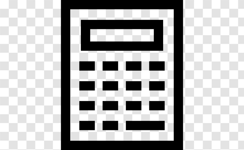 Calculator Calculation - Black And White Transparent PNG