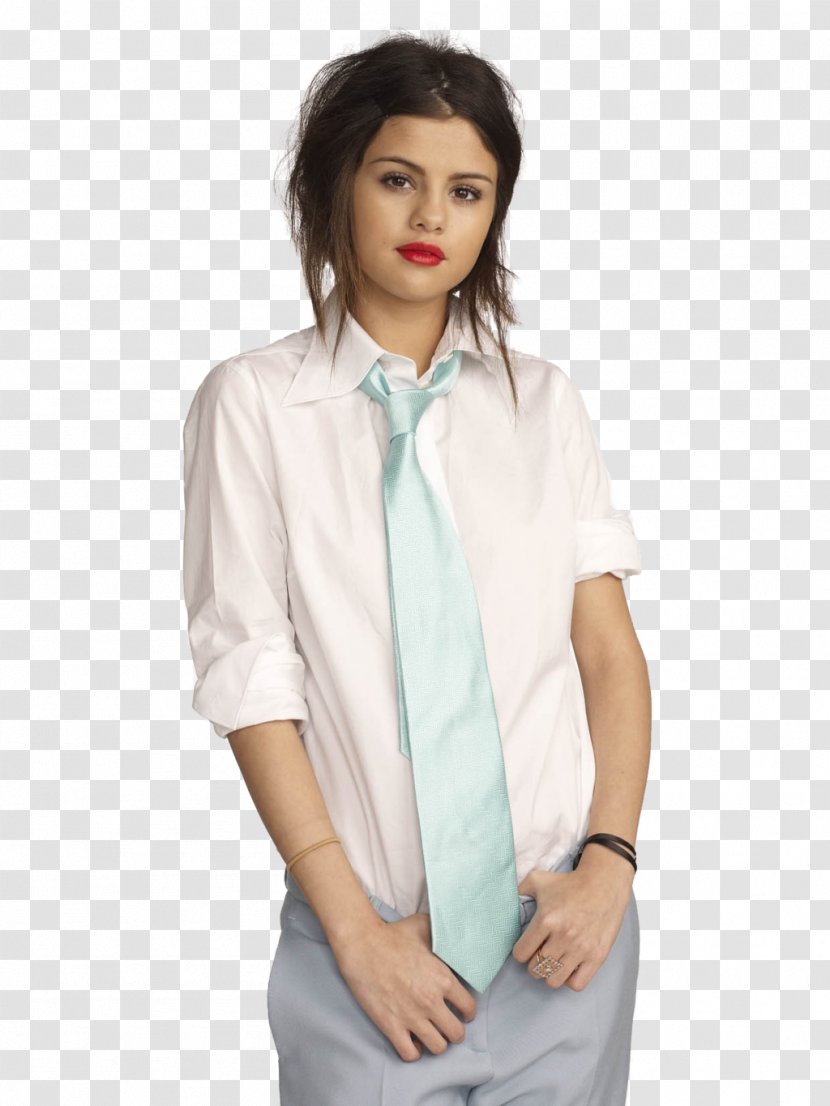 T-shirt Hoodie Ruffle Blouse Collar - Dress Shirt - Selena Gomez Transparent PNG