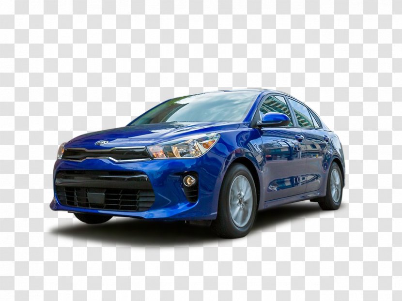 Kia Motors Car 2018 Rio S Sedan Driving City - Automotive Exterior Transparent PNG