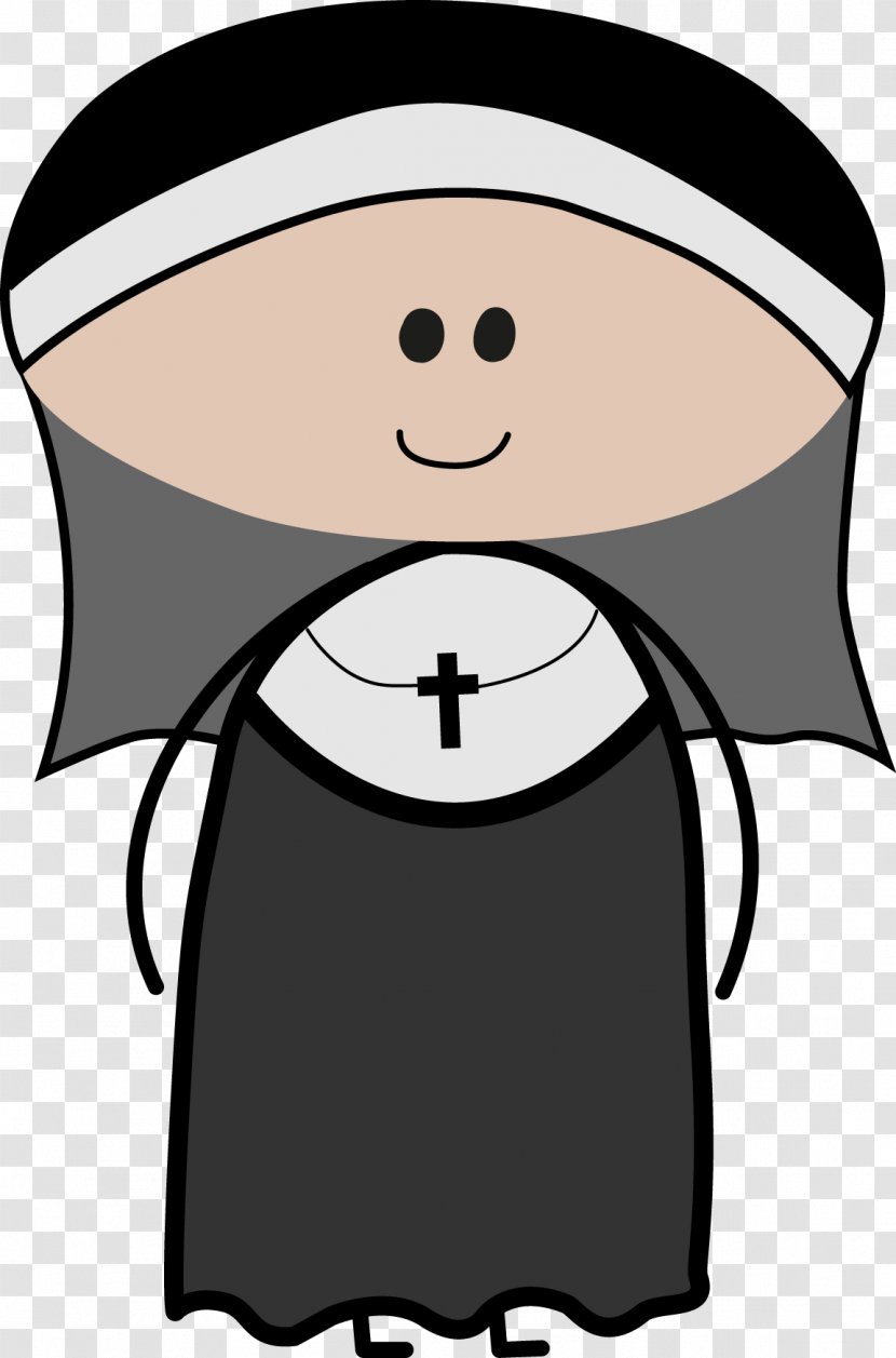 Clip Art Illustration Nun Image Free Content - Drawing - White Patch Transparent PNG