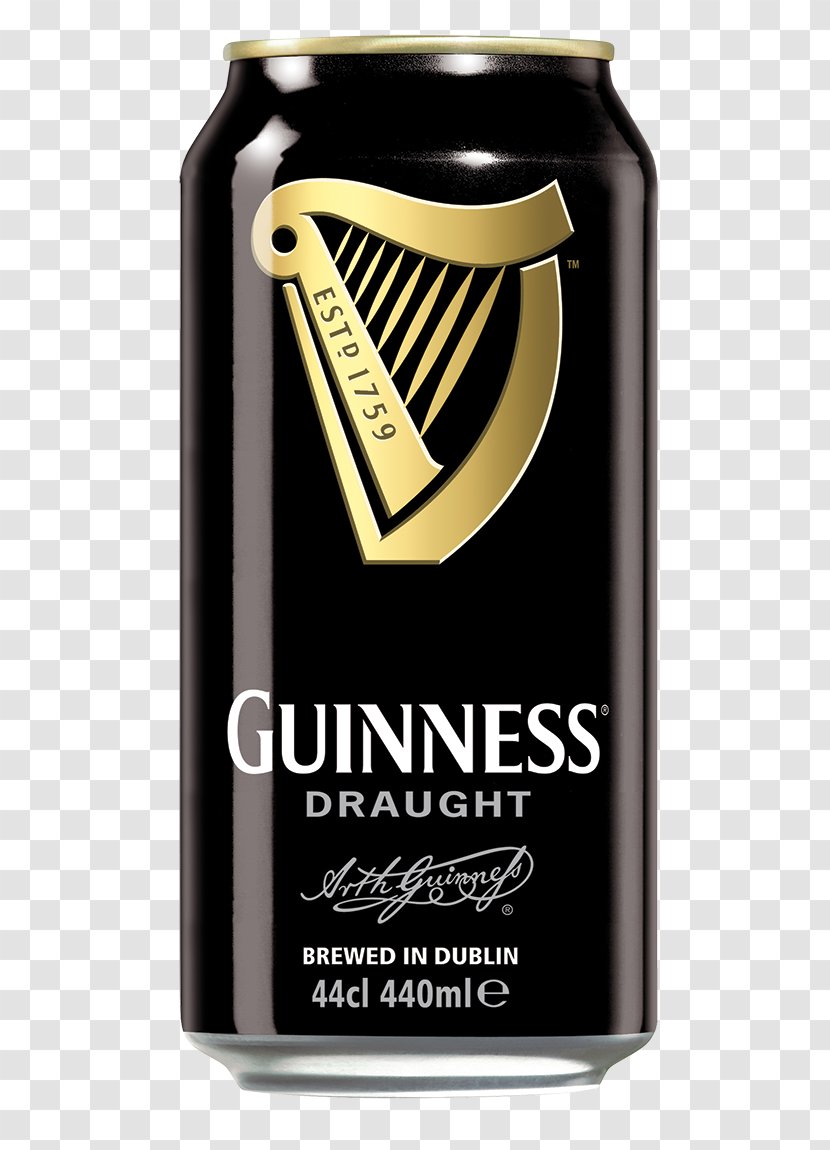 Guinness Draught Beer Stout Beverage Can Transparent PNG