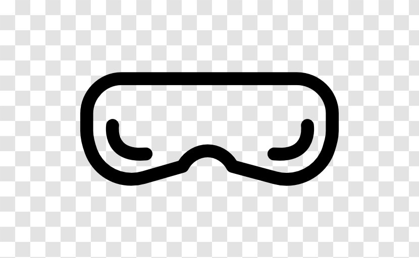 Goggles Glasses - Black And White Transparent PNG