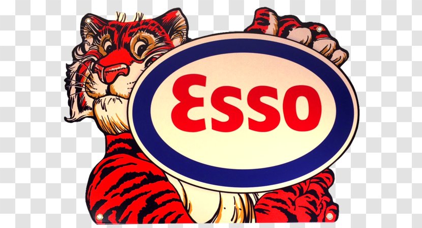 Esso-Tiger ExxonMobil Decal Gasoline - Recreation - Esso Transparent PNG