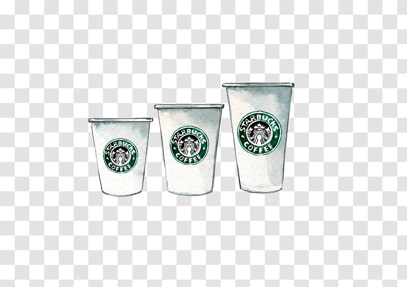 Coffee Cup Tea Starbucks Frappuccino - Food - Hand-painted Mug Transparent PNG