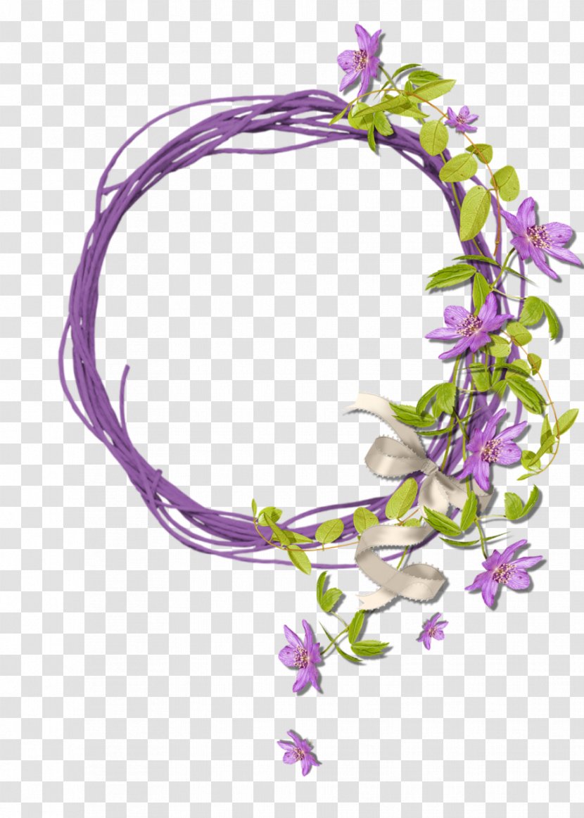 Flower Floral Design Purple Lilac Violet - Headgear - Frame Transparent PNG