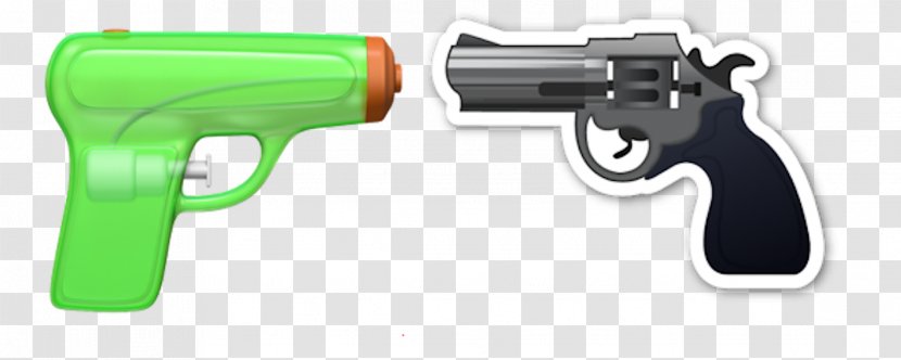 Emoji Firearm Water Gun Apple Violence - Silhouette Transparent PNG