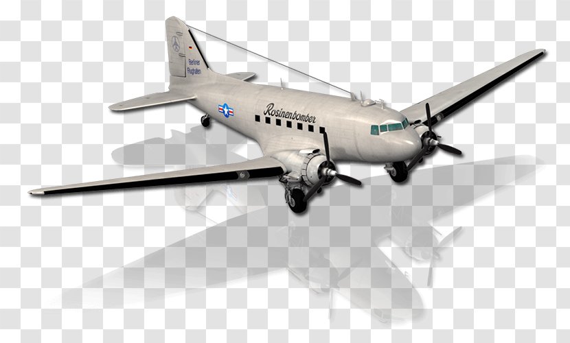 Douglas DC-3 C-47 Skytrain Boeing C-40 Clipper Aircraft Air Travel - Propeller Driven Transparent PNG