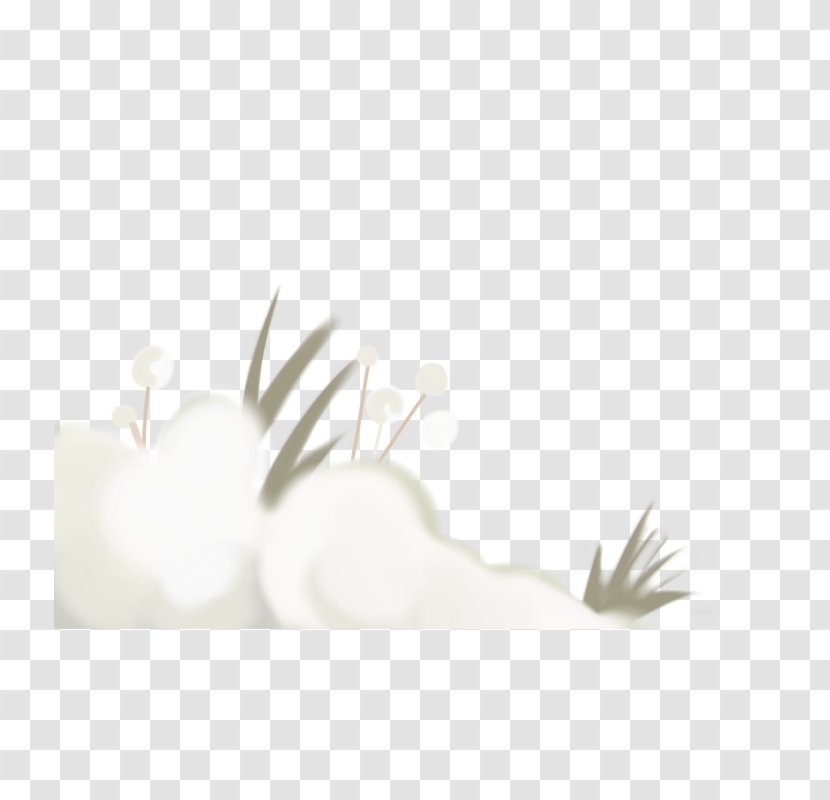 Paper Petal Pattern - White - Grass Transparent PNG