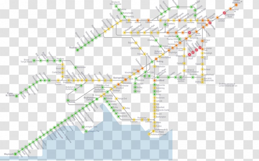 Weymouth Railway Station London Waterloo Train Surbiton Rail Transport Transparent PNG